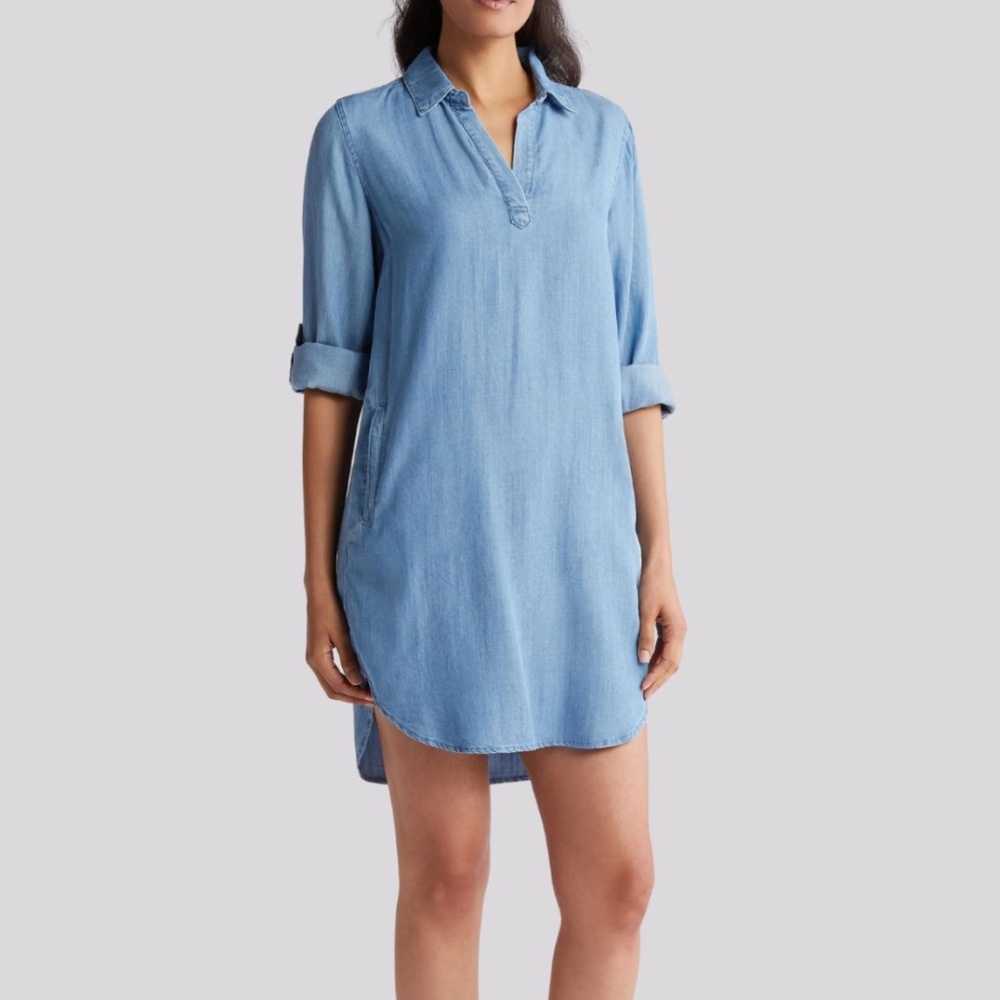 NWT T Tahari Split Neck Shift Dress - XL
